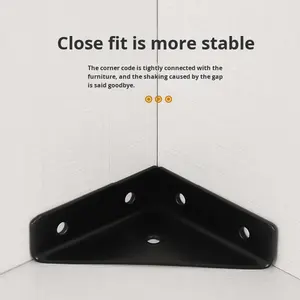 Connecteurs d'angle en L à 90 degrés en fer et alliage de zinc pour étagères de placard, avec assemblage facile et connecteurs épaissis – Vente en gros - Product Image 3