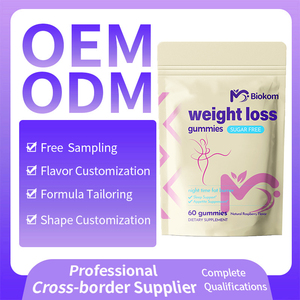 Biokom Raspberry Night Time Fat Burner Gomas Perda de peso Gummy com VitaminD3 B6 Extrato de feijão branco e melatonina em sacos - Product Image 3