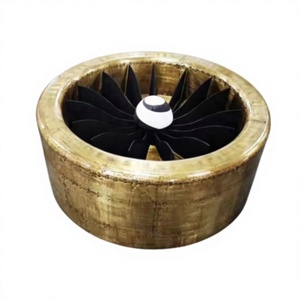 <span class=keywords><strong>Tavolino</strong></span> <span class=keywords><strong>da</strong></span> Caffè Aviator in Stile <span class=keywords><strong>Industriale</strong></span> di Lusso, Ispirato all'Aviazione, in Alluminio Rivettato, Stile Loft, Tavolo Centrale Rotondo - Product Image 3
