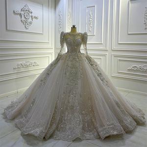 Am1136 Lujo Nuevo Diseño Bellamente Lentejuelas <span class=keywords><strong>Vestido</strong></span> de fiesta largo Vestidos de <span class=keywords><strong>novia</strong></span> para <span class=keywords><strong>novia</strong></span> - Product Image 1