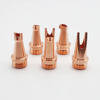 Boquilla de Soldadura Láser de Aleación de Cobre, Piezas de Torneado CNC para Soldador Láser de Fibra Portátil