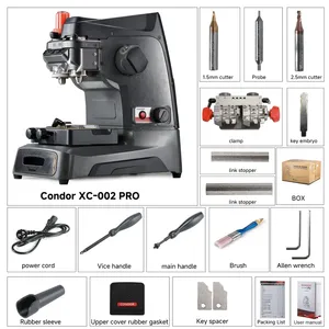La dernière machine de découpe de clés <span class=keywords><strong>Condor</strong></span> XC-002 Pro manuellement emballage de boîte de couleur noire - Product Image 2