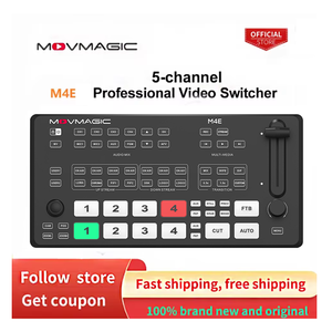 Venta más caliente 5 entradas de canal FHD Movmagic M4E conmutador de vídeo para transmisión en vivo a través de OBS y <span class=keywords><strong>VMix</strong></span> - Product Image 3