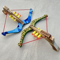 X-bow ensembles pour enfants drôle extérieur tir jouet mousse balle croix arcs enfants classique en bois jouet arbalète