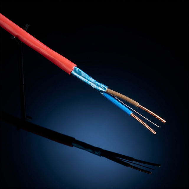 Power Limited Fire Resistant PVC Insulated Shielded Cable FPLR 2x10AWG China Fire Alarm & Heating System Solid Copper Cables