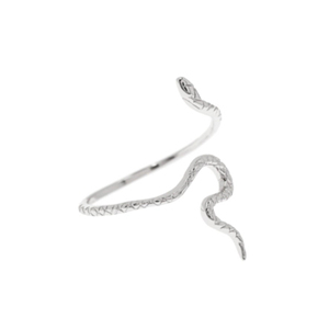 Anillo de Serpiente de Plata de Ley 925 CANNER, Joyería con Diseño de Serpiente, Chapado en Oro de 18K, Regalo, Anillo de Serpiente Abierto Ajustable para Mujer - Product Image 3