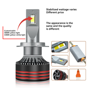 LELANPU Faros Delanteros para Motocicletas, Lentes para Camiones, Proyectores, Luces LED para Motocicletas M8 Pro, Bombillas para Autos, para Golf, Jeep, <span class=keywords><strong>BMW</strong></span> - Product Image 2