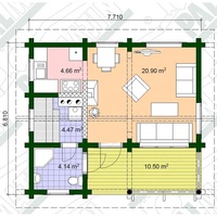 Travail préfabriqué écologique Maison en bois Villa avec fenêtres
