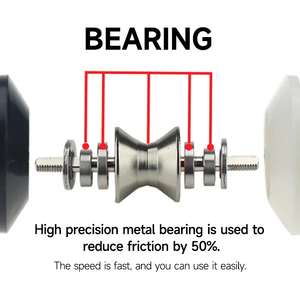 Professionnel trois roulements haute vitesse rotatif respectueux de l'environnement cadeau pour enfants lueur <span class=keywords><strong>Diabolo</strong></span> Sports de Fitness en plein air - Product Image 6