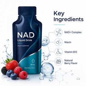 Booster Liposomal Avancé à Succès – Nicotinamide Resvératrol NAD Antioxydant Sans Produits Laitiers 300mg/500mg/1000mg – Oral 15ml - Product Image 3
