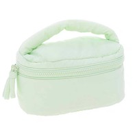 Sac cosmétique bouffant de mode avec logo personnalisé trousse de toilette de grande capacité trousse de beauté trousse de maquillage bouffante en coton doux et moelleux