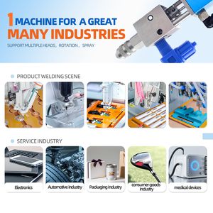 Endüstriyel ekipman için otomatik akıtma makinesi ağır 1 yıl garanti Motor Motor dişli PLC Metal cam yapıştırma - Product Image 3