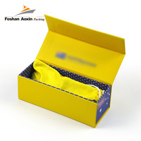 Boîtes d'emballage rigides pliables en papier magnétique personnalisées de luxe avec logo pour lunettes de soleil et lunettes de vue, recyclables