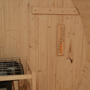 Sauna extérieur en bois de pin blanc à haut rendement énergétique avec chauffage de 6 kW - Product Image 5