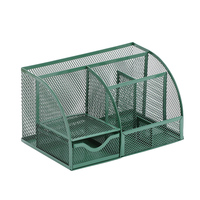 Organisateur de bureau en maille métallique à 7 compartiments de haute qualité porte-stylo accessoire de bureau