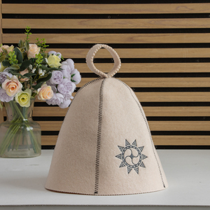 Filz-Saunahut Promotion Sauna Bad Zubehör für Damen und Herren Personalisierbare Logo Saunahüte Wolle Russisches Banja - Product Image 4