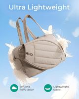 Tas Tenis Puffer Nylon Logo Kustom Tas Olahraga Pickleball Kustom Tas Latihan Tahan Air Luar Ruangan Unisex Kapasitas Besar Tas Raket