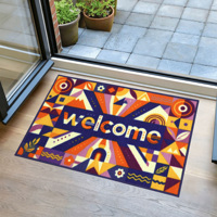 Tapis d'entrée moderne à motif géométrique abstrait, anti-poussière, pour la maison et l'hôtel – Vente en gros