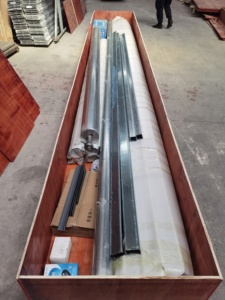 Thương mại rõ ràng tinh thể nhựa accordion nhôm PVC gấp trượt màn trập kính chống trộm giá rẻ thương mại accordion - Product Image 6