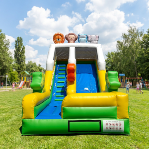 Toboggan Gonflable Commercial, <span class=keywords><strong>Château</strong></span> Gonflable pour Fêtes d'Enfants, Amusement Intérieur/Extérieur, Location Commerciale, PVC, Installation Facile - Product Image 1
