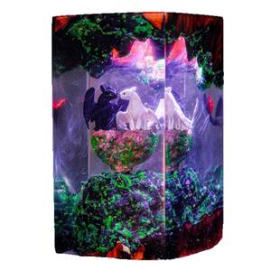 Adorno de Arte Luminoso de Resina y Madera con Temática de Furia Nocturna y Furia Ligera, Decoración de Escena de Dragón de Fantasía con Luz LED, Regalo Coleccionable - Product Image 4