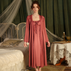 Nuova Moda Estiva <span class=keywords><strong>Camicia</strong></span> <span class=keywords><strong>da</strong></span> <span class=keywords><strong>Notte</strong></span> Lunga in Raso di <span class=keywords><strong>Seta</strong></span> con Bordo in Pizzo Snellente per <span class=keywords><strong>Donna</strong></span> Z4568 e Vestaglia Kimono con Cintura Abbigliamento <span class=keywords><strong>da</strong></span> Casa - Product Image 5