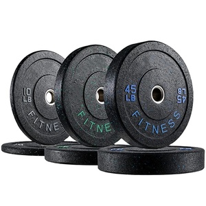 Plaques de protection en caoutchouc d'acier haute résistance 160 lb pour la musculation et l'entraînement à domicile - Product Image 1