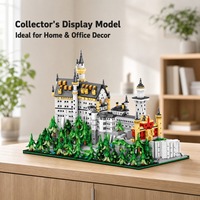 Château de Neuschwanstein Modèle 88188, Ensemble de blocs de construction, 800+ blocs, Jouet éducatif d'assemblage, Plastique ABS