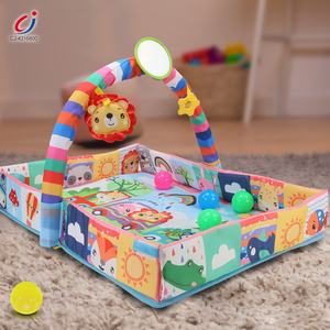 चेंगजी 3 में 1 बच्चे खेल मैट बहुक्रियाशील गतिविधि बाड़ फिटनेस रैक महासागर गेंदों बेबी प्ले जिम मैट सेट - Product Image 2