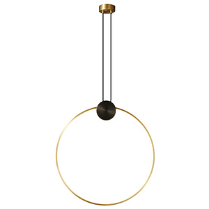 Postmodern Minimalist All-Copper Acrylic Chandelier Luxury Simple Design for Bedroom Living Room Background Wall Bar <b>Dining</b> Room - Product Image 2