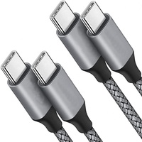 Kabel pengisian daya Cepat USB Tipe C ke Tipe C, kabel Data Tipe C ramah lingkungan PD 100W 20V 5A 20Gbps, kabel Data USB 3.2 Gen 2x2