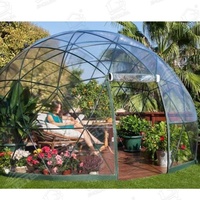 Dôme géodésique transparent en PVC imperméable de luxe pour le glamping en plein air, idéal pour les fêtes de jardin et le camping