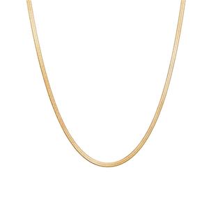 Versatile Women's Classic Snake Bone <b>Chain</b> Necklace Stainless Steel <b>Choker</b> With Plated Pendant for Engagement or Anniversary - Product Image 1
