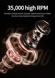 Furadeira de Unhas Profissional de Luxo Portátil de Baixo Ruído 50W Alta Potência 35K Velocidade Ajustável Silenciosa Ergonômica para Salão e Casa OEM - Product Image 5