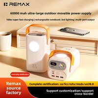 Batterie externe portable 60000mAh, charge rapide 100W PD, double type C, lampe torche LED, camping en plein air pour téléphone portable, ordinateur portable