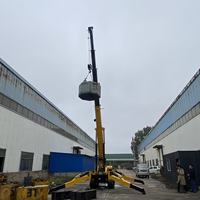 Grue araignée lourde de 10 tonnes, structure pliable, utilisation simple, capacité de franchissement puissante, élévateur pour projets miniers en montagne