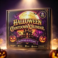 Calendrier de l'Avent Halloween 2026 : Boîte Squishy Anti-Stress – Fantôme, Citrouille, Araignée, Œil – Cadeaux d'Halloween à Presser