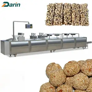 Hot selling cereal bar snack food pressing cutting machine fully automatic sesame cake bar making machine