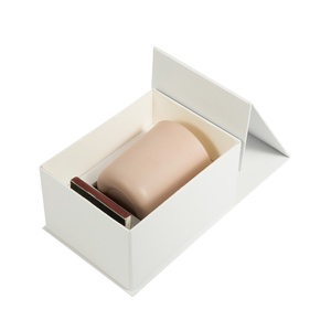 Custom Logo Printing White Foldable Shipping Box Close Folding Luxury Gift Box Packaging Magnetic Candle Box With Matches
