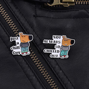 ไม่เสมอแช่เย็นออกหมุดเคลือบทำงานวัวม้าเข็มกลัดโลหะปกแฟชั่นกระเป๋าเป้สะพายหลังเครื่องประดับของขวัญสำหรับเพื่อน - Product Image 4