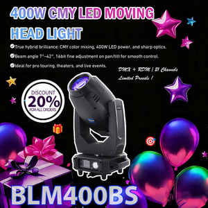 Alto brillo 400W CMY Beam Spotlight Limpieza 3IN1 LED Luz con cabezal móvil para boda Fiesta DJ Disco - Product Image 6