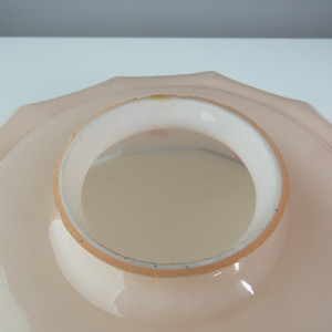 Đèn Pháp Bóng Râm Xù Lượn Sóng Diềm Xếp Cạnh Cá Hồi Hồng Nho Trang Trí Opaline Thủy Tinh Khăn Tay Chụp Đèn - Product Image 3