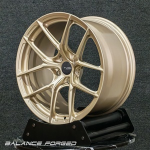 Jantes forgées personnalisées P101SC <span class=keywords><strong>champagne</strong></span> or 19-24 pouces 5x130 5x112 5x120 pour Porsche 911 <span class=keywords><strong>Ferrari</strong></span> F Model S Plaid BMW Série M - Product Image 2