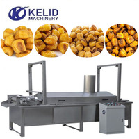Machine à frire la viande continue écorces de porc Brosted poulet frite Machine viande friteuse continue électrique