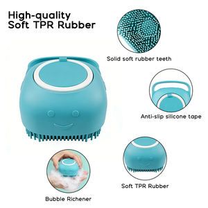 Spazzola da bagno per animali domestici può aggiungere Gel doccia prodotti per la pulizia e la cura dei capelli di gatto - Product Image 2