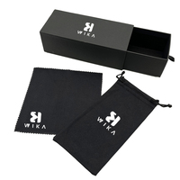 Étui de luxe pour lunettes, pochette de rangement pour lunettes de soleil, organisateur de lunettes, emballage en papier, pochette pour lunettes avec logo personnalisé