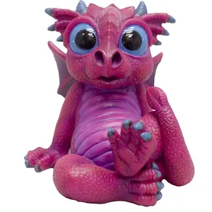 Custom Small Plastic Animals Figures , Realistic 3D Dragon PVC Figures Animal , Cartoon Monster Design Animal PVC Figures Toy