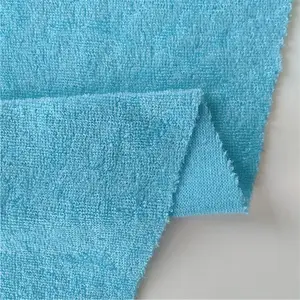 2023 Polyester Terry Towel Knitted Fabric Plain Fabrics Plain White Cotton Fabric Plain Dyed Plain Fabrics X/b Shirt Warp 75D