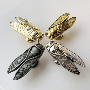 Nuevo Diseño del Fabricante: Perilla de Bronce Antiguo con Forma de Cigada para Cajones, Armarios, Dormitorios, Salas de Estar, Cocinas y Almacenes - Product Image 2