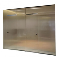 Panneau composite en nid d'abeille en aluminium pour cloisons de toilettes publiques, ignifuge, antibactérien, résistant à l'humidité, imperméable en PVC HUCI